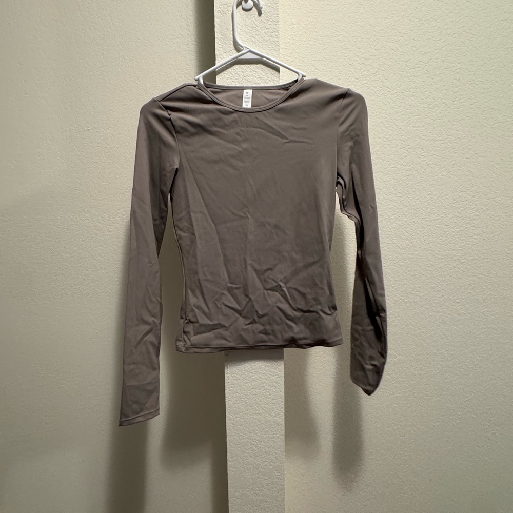 Women's Long Sleeve Top - Gray